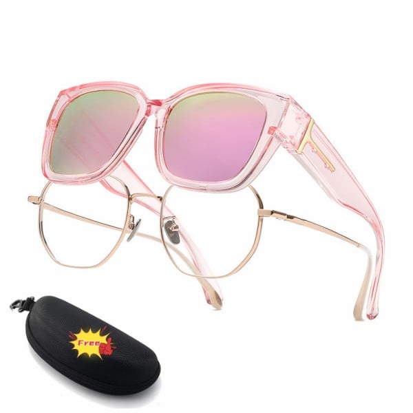 Lena™ Over-the-Glass Sunglasses | Polarized &amp; UV400 with Floral Frame