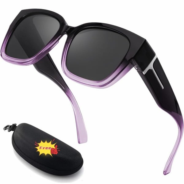 Lena™ Over-the-Glass Sunglasses | Polarized &amp; UV400 with Floral Frame