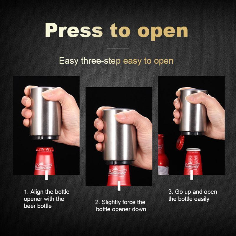 Openara – Automatic Stainless Steel Bottle Opener