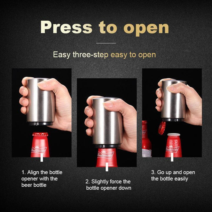 Openara – Automatic Stainless Steel Bottle Opener