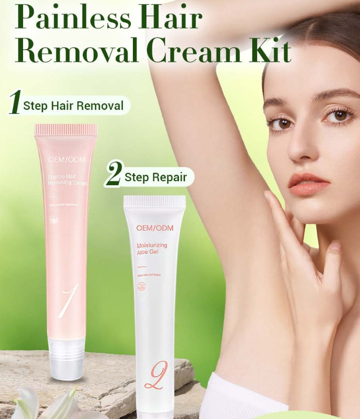 Velmira - 2 Step Hair Removal Cream &amp; Soothing Gel Kit
