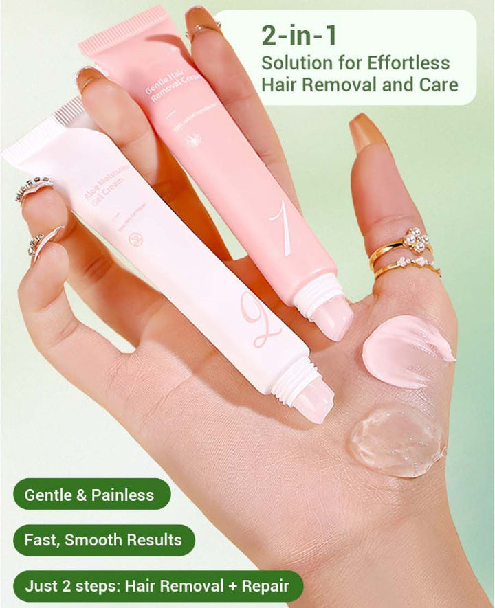 Velmira - 2 Step Hair Removal Cream &amp; Soothing Gel Kit