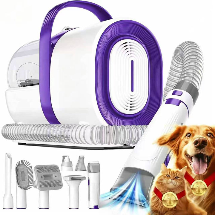 Furvana - Pet Grooming Vacuum Kit with Clipper &amp; Nail Grinder