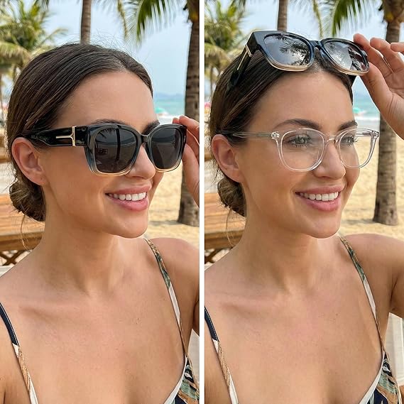 Lena™ Over-the-Glass Sunglasses | Polarized &amp; UV400 with Floral Frame