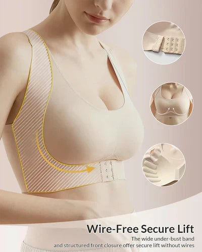 AlignLift™ Seamless Comfort Bra with Posture Support and Front Closure