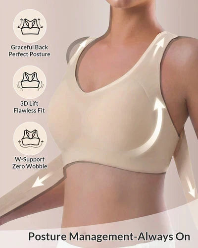 AlignLift™ Seamless Comfort Bra with Posture Support and Front Closure
