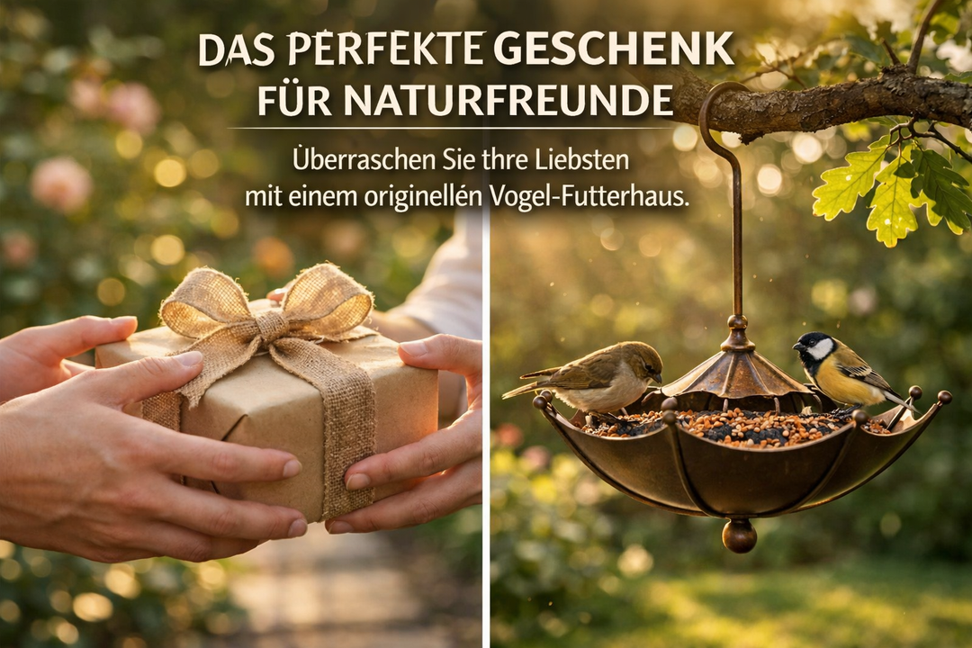 BirdNest™ Birdhouse | Hanging Feeding Bowl and Bird Bath in a Vintage Umbrella Design