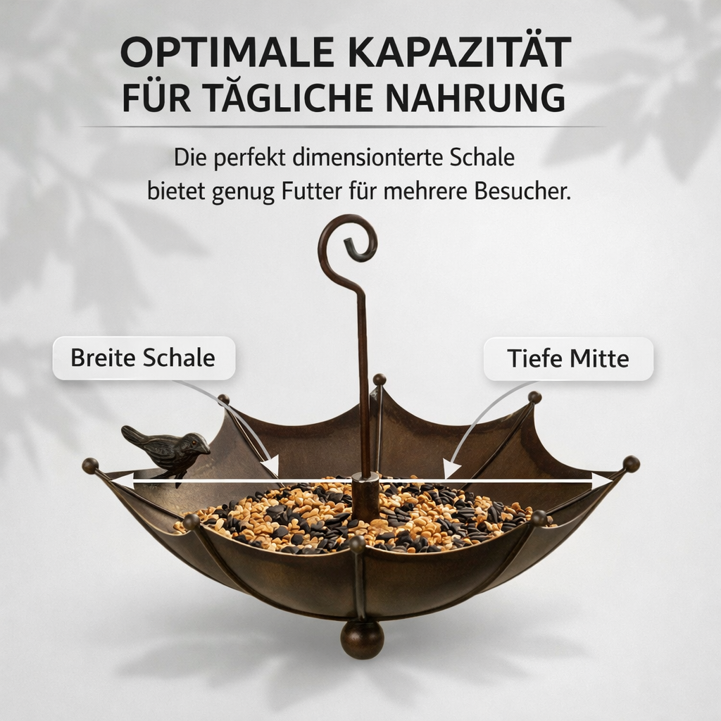 BirdNest™ Birdhouse | Hanging Feeding Bowl and Bird Bath in a Vintage Umbrella Design