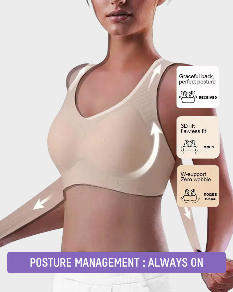 AlignLift™ Seamless Comfort Bra with Posture Support and Front Closure