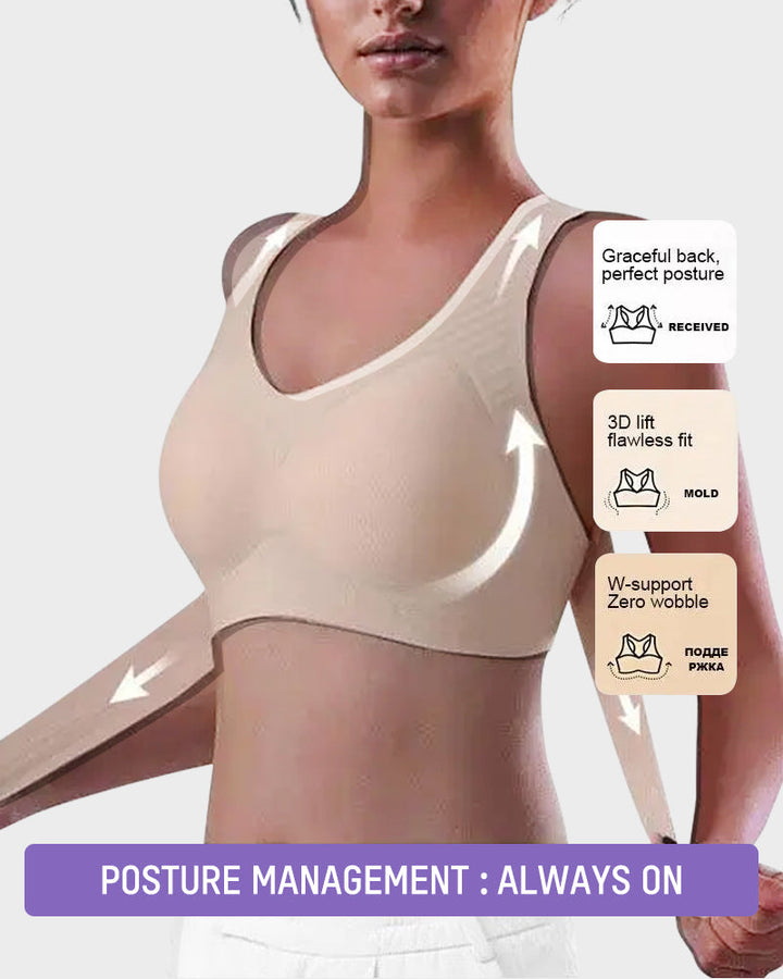 AlignLift™ Seamless Comfort Bra with Posture Support and Front Closure