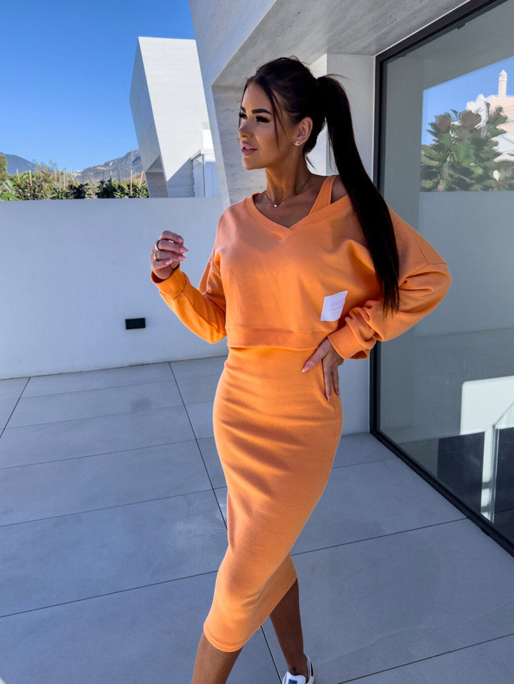 Charissa™ - Casual Sweatshirt and Dress Set