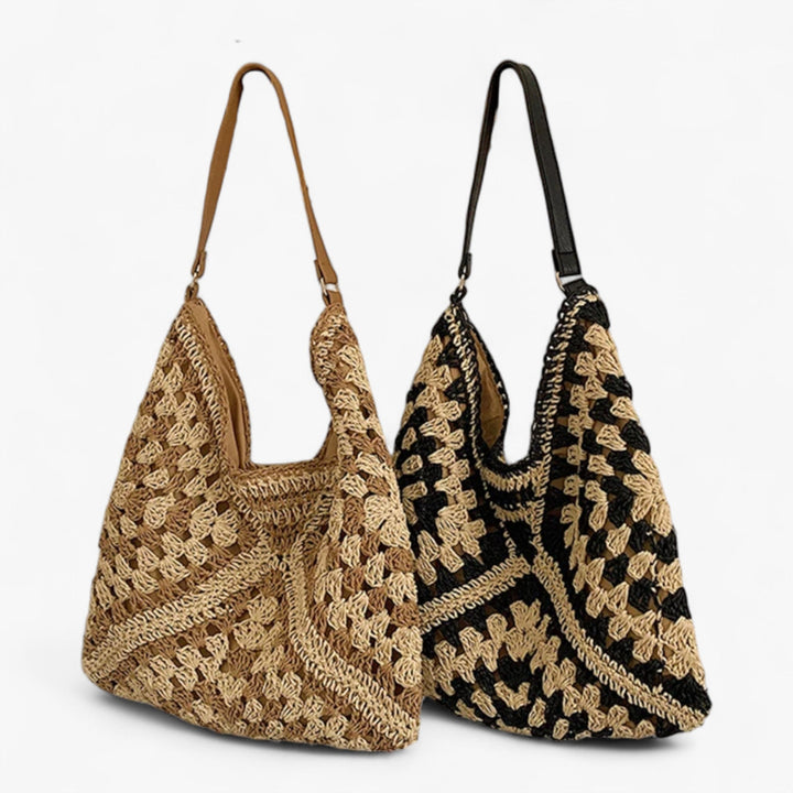 Senna™ | Handwoven Bast Fiber Crossbody Bag – Luxurious Boho Summer Bag
