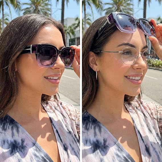 Lena™ Over-the-Glass Sunglasses | Polarized &amp; UV400 with Floral Frame