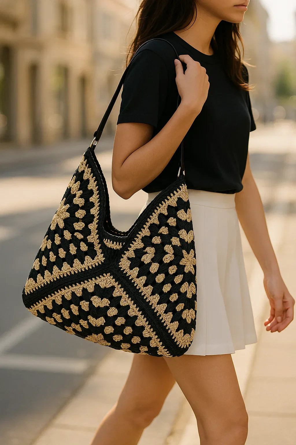Senna™ | Handwoven Bast Fiber Crossbody Bag – Luxurious Boho Summer Bag