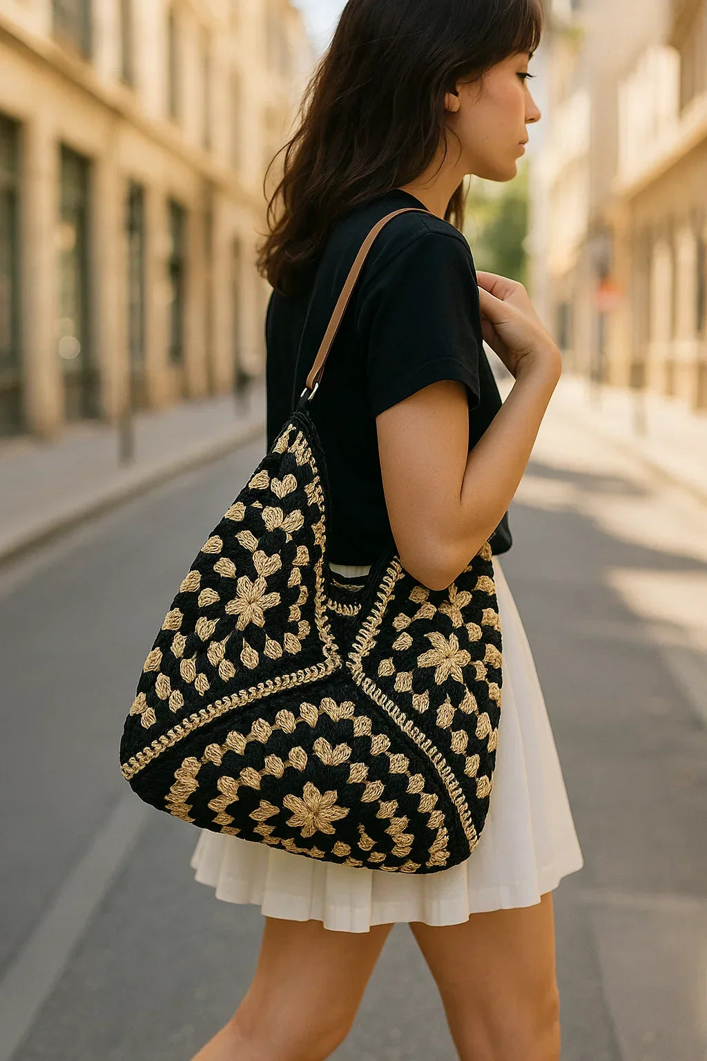 Senna™ | Handwoven Bast Fiber Crossbody Bag – Luxurious Boho Summer Bag