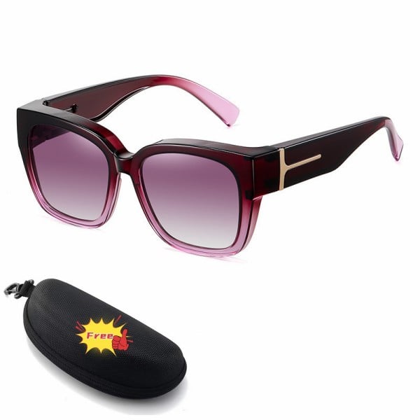 Lena™ Over-the-Glass Sunglasses | Polarized &amp; UV400 with Floral Frame