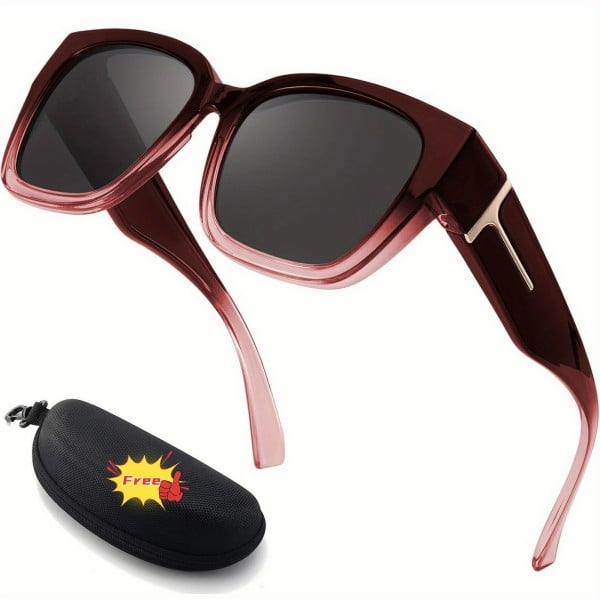 Lena™ Over-the-Glass Sunglasses | Polarized &amp; UV400 with Floral Frame