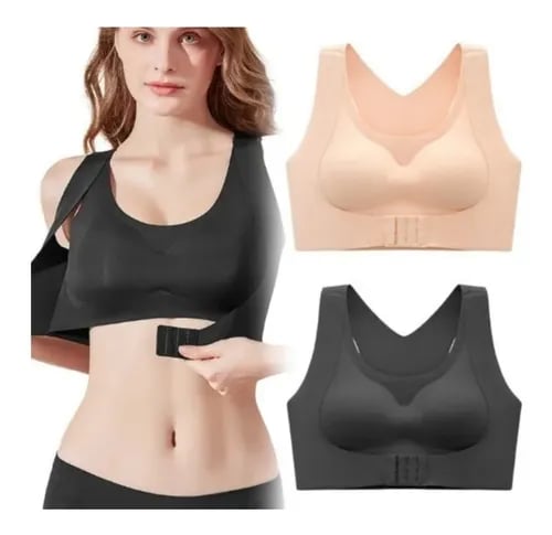 AlignLift™ Seamless Comfort Bra with Posture Support and Front Closure