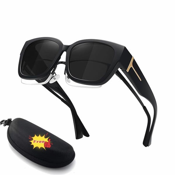 Lena™ Over-the-Glass Sunglasses | Polarized &amp; UV400 with Floral Frame