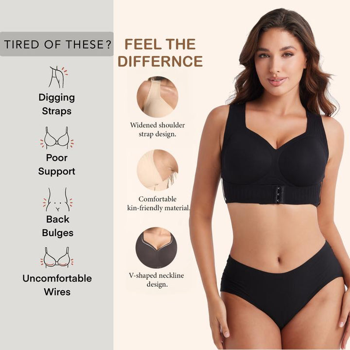 AlignLift™ Seamless Comfort Bra with Posture Support and Front Closure