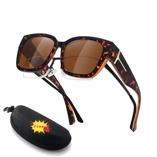 Lena™ Over-the-Glass Sunglasses | Polarized &amp; UV400 with Floral Frame