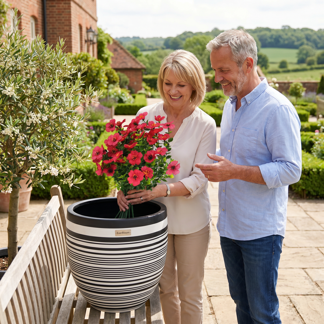 BloomForever™ Artificial Flower Bouquet | Post-Bloom Wildflower Decor for Planters &amp; Outdoor Areas