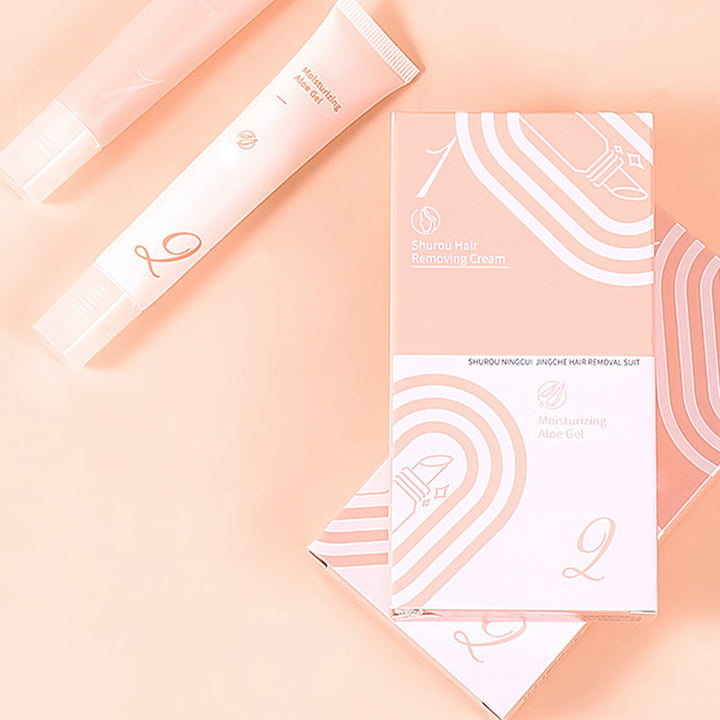 Velmira - 2 Step Hair Removal Cream &amp; Soothing Gel Kit