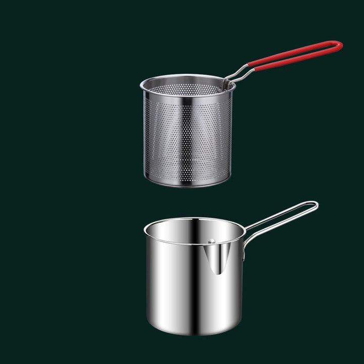 Crispelle - 304 Stainless Steel Deep Fryer with Basket
