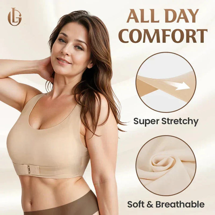 AlignLift™ Seamless Comfort Bra with Posture Support and Front Closure