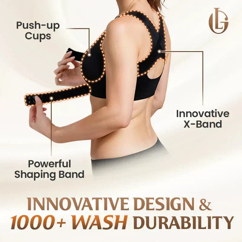 AlignLift™ Seamless Comfort Bra with Posture Support and Front Closure