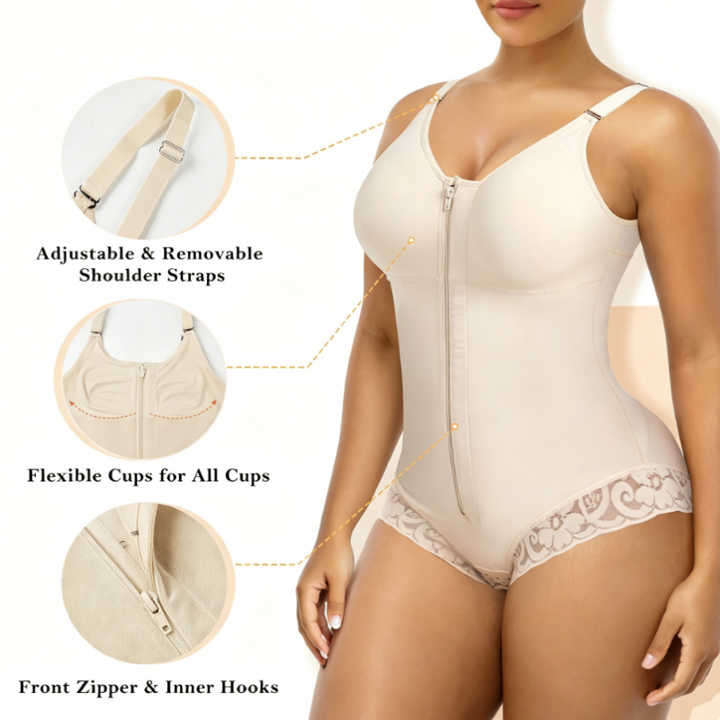 ShapeLuxe™ Tummy-Control Shaping Bodysuit with Butt Lift and Firm Support