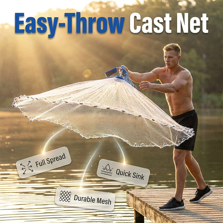 Castara – Easy Throw Premium Fishing Cast Net