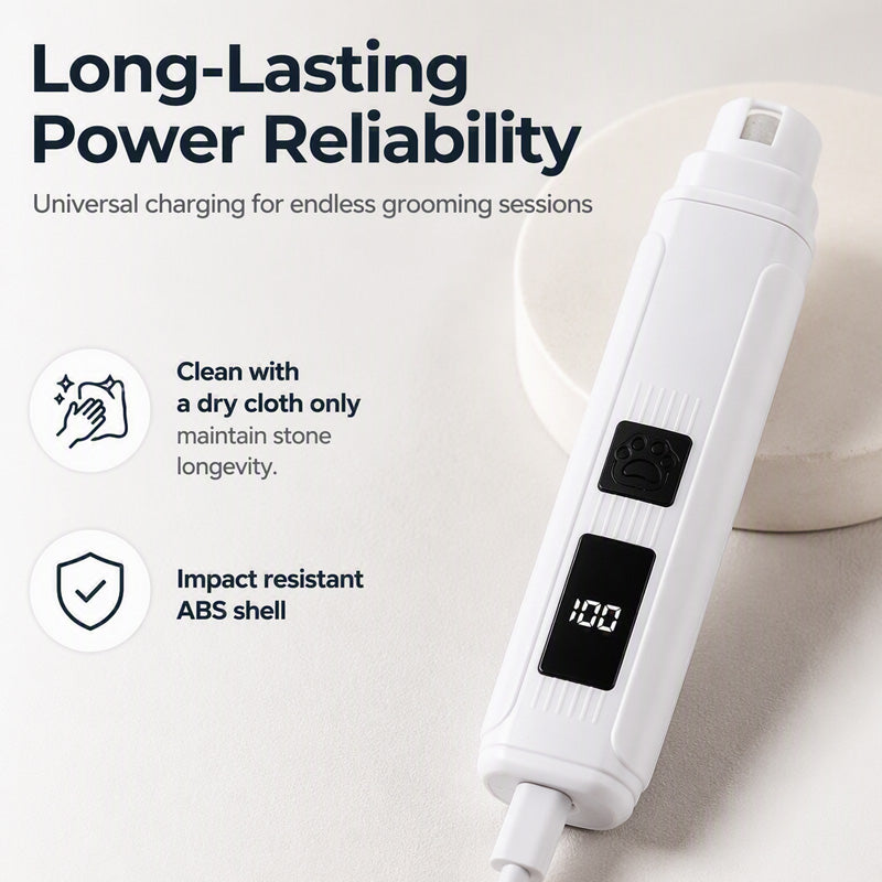 Pawluxe - Electric Pet Nail Grinder with LED Display