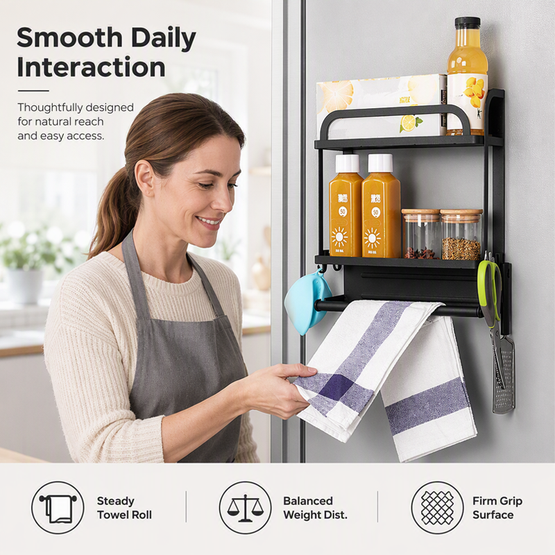 Magnera – Magnetic Fridge Organizer Rack