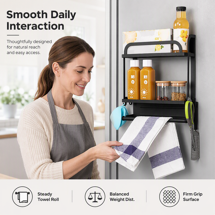 Magnera – Magnetic Fridge Organizer Rack