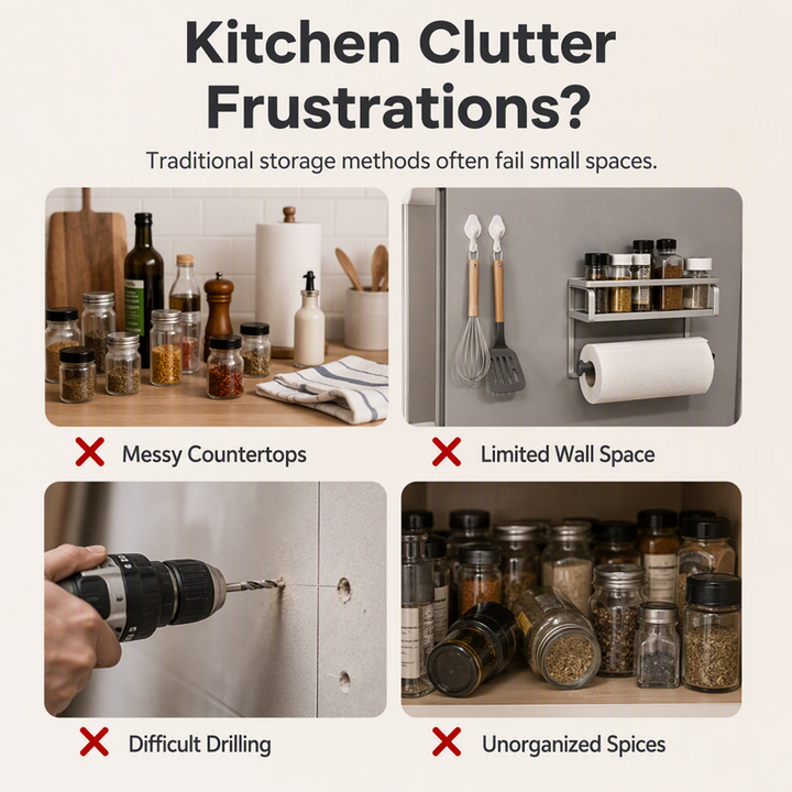 Magnera – Magnetic Fridge Organizer Rack