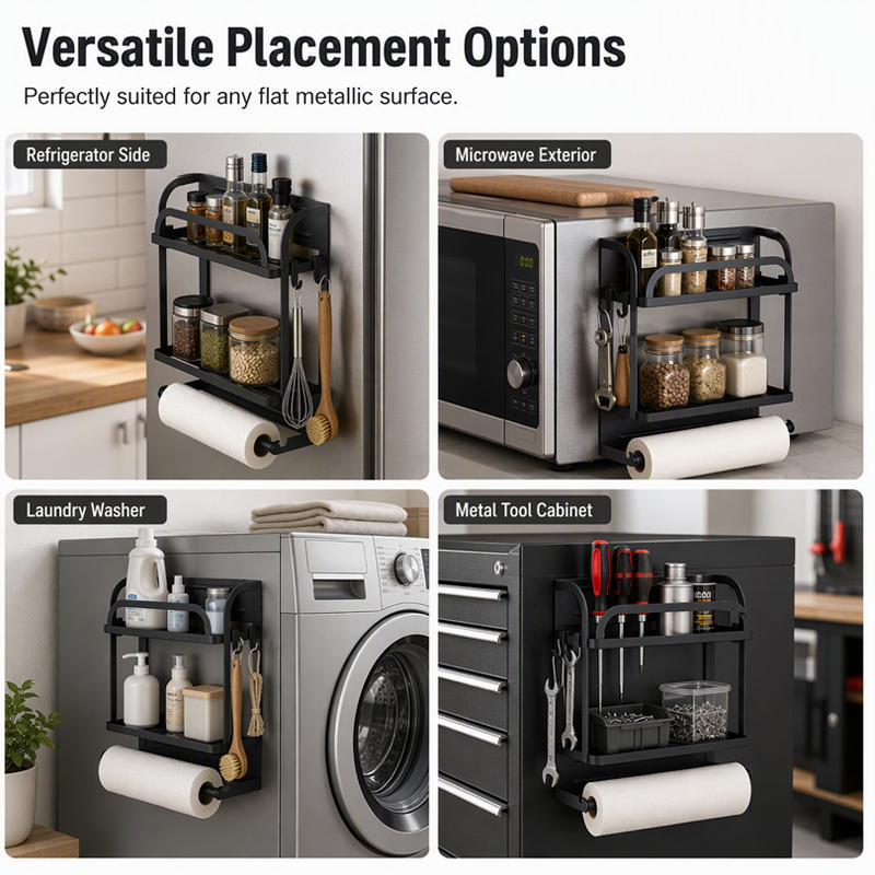 Magnera – Magnetic Fridge Organizer Rack