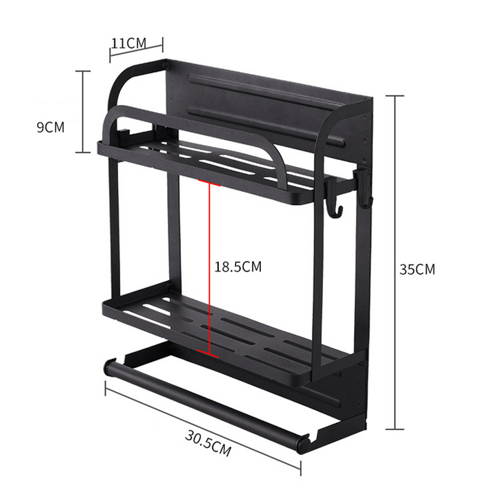 Magnera – Magnetic Fridge Organizer Rack