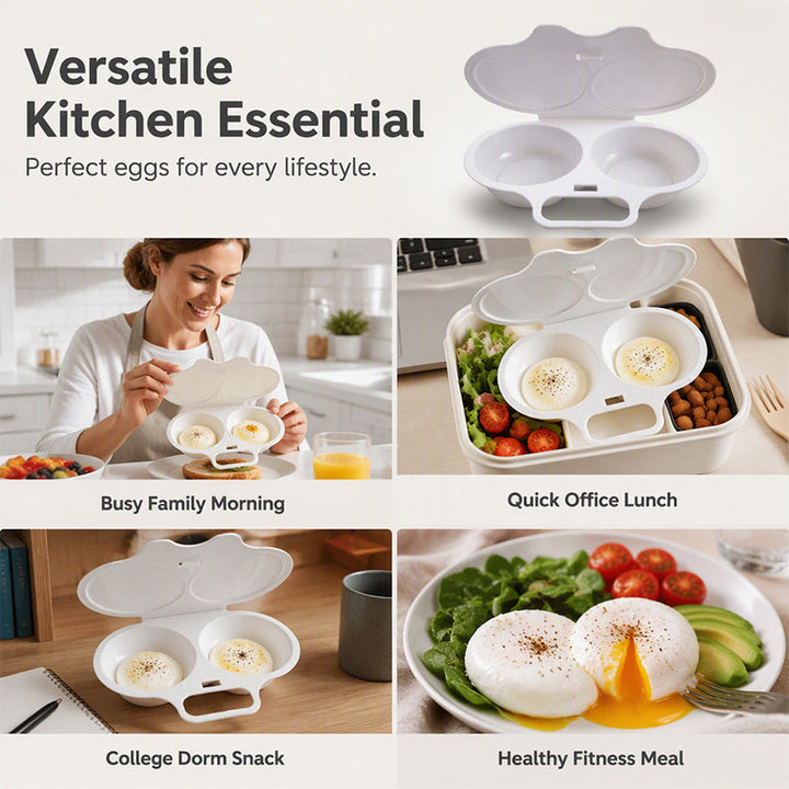 Eggella – Dual Cavity Microwave Egg Poacher