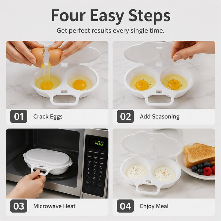 Eggella – Dual Cavity Microwave Egg Poacher