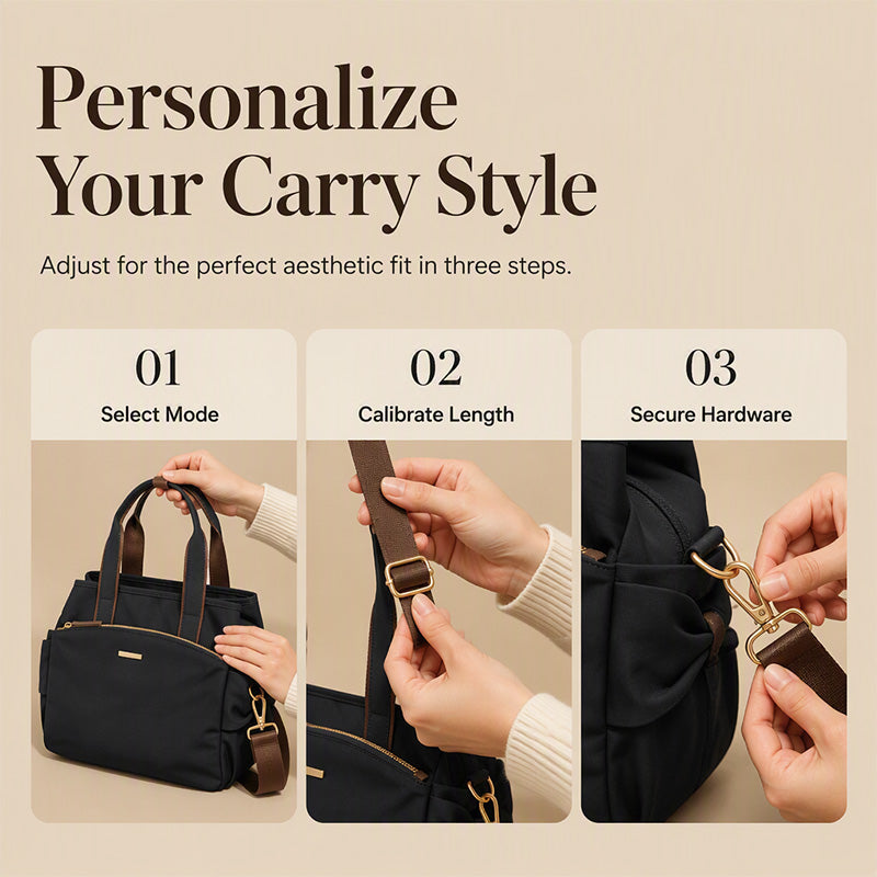 Marévia – Pleated Pocket Canvas Everyday Tote