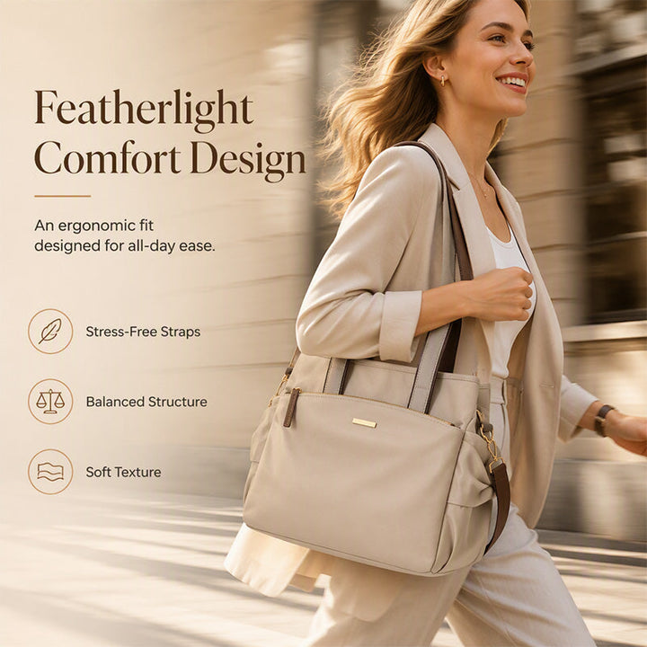 Marévia – Pleated Pocket Canvas Everyday Tote