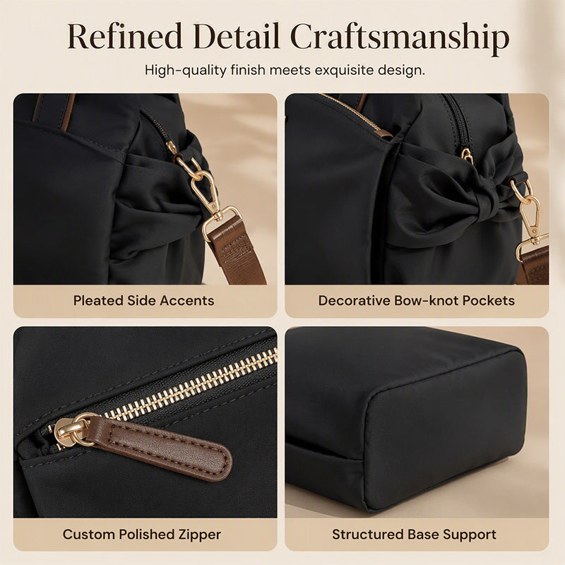 Marévia – Pleated Pocket Canvas Everyday Tote
