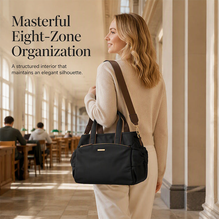 Marévia – Pleated Pocket Canvas Everyday Tote