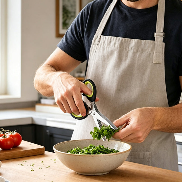 Herbelle - 5 Blade Kitchen Herb Scissors