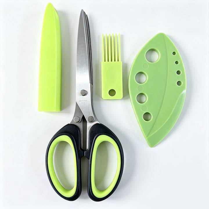 Herbelle - 5 Blade Kitchen Herb Scissors
