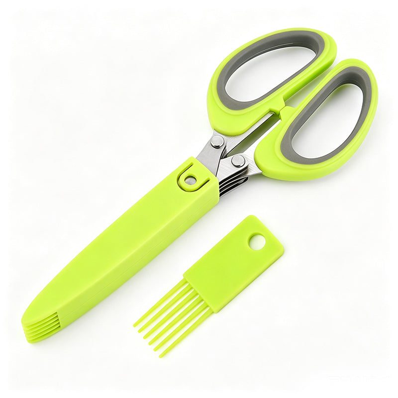 Herbelle - 5 Blade Kitchen Herb Scissors