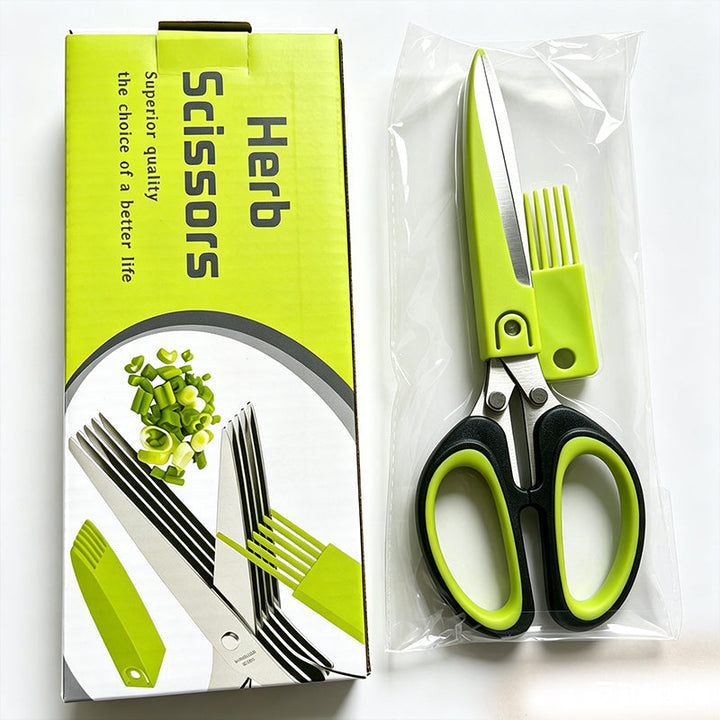 Herbelle - 5 Blade Kitchen Herb Scissors