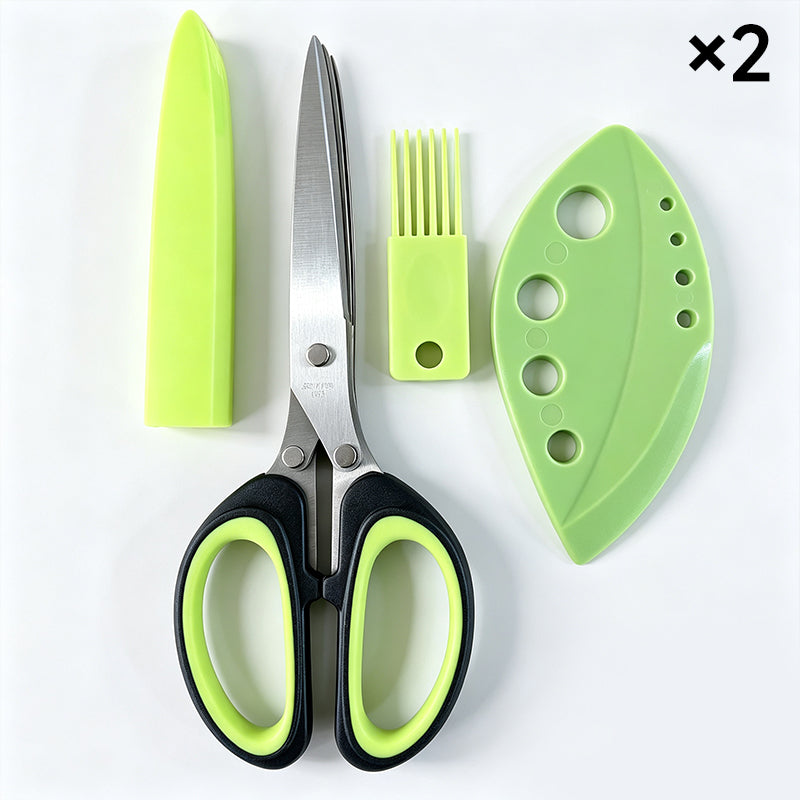 Herbelle - 5 Blade Kitchen Herb Scissors