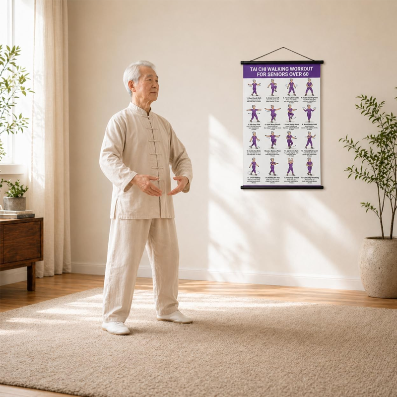 Zenovia - Tai Chi Workout Poster for Seniors